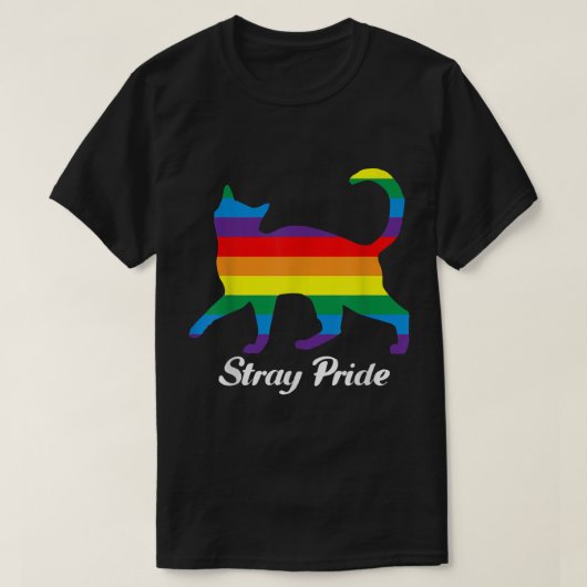 Cat Stray Pride LGBT T-shirt (Design voorkant)