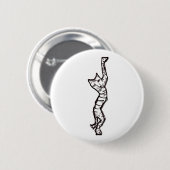 Cat Stretch! Ronde Button 5,7 Cm (Voorkant /achterkant)