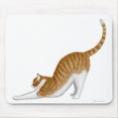 Cat Stretching Mousepad Muismat (Voorkant)