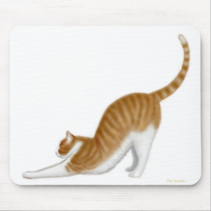 Cat Stretching Mousepad Muismat
