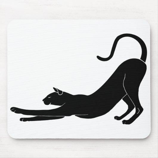 Cat Stretching Muismat (Voorkant)