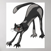 Cat Stretching Poster (Voorkant)