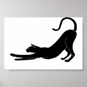 Cat Stretching Poster (Voorkant)