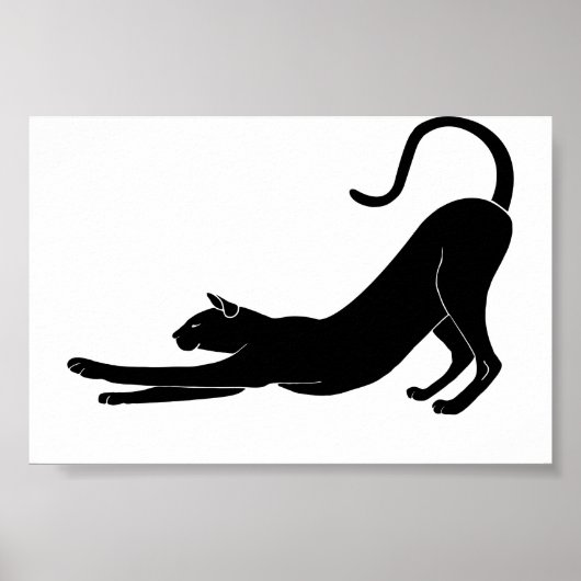 Cat Stretching Poster (Voorkant)