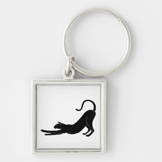 Cat Stretching Sleutelhanger (Voorkant)