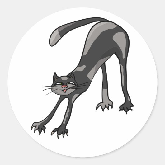 Cat Stretching Stickers (Voorkant)