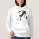 Cat Stretching Vrouwen Hoodie (Voorkant)