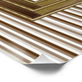 Cat Stripe Brown Poster (Hoek)