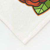 Cat Sugar Skull Mexico Calavera Dia de Los Muertos Fleece Deken (Hoek)