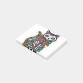 Cat Sugar Skull Mexico Calavera Dia De Los Muertos Post-it® Notes (Schuin)