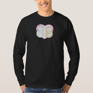 Cat Summer Wedding Jubileum Verloving Valentin T-shirt