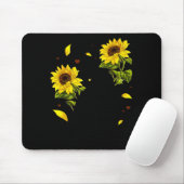 Cat Sunflower Christmas Tree Sun Flower Cat Lover  Muismat (Met muis)