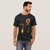 Cat Sunflower Multiple Myeloma Awareness T-shirt (Voorkant volledig)