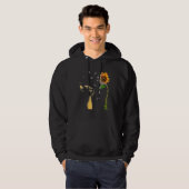 Cat Sunflower Schizophrenia Awareness Hoodie (Voorkant volledig)