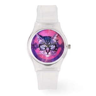 CAT SUNGLASSEN WOMENS PINK WRIST WATCH HORLOGE