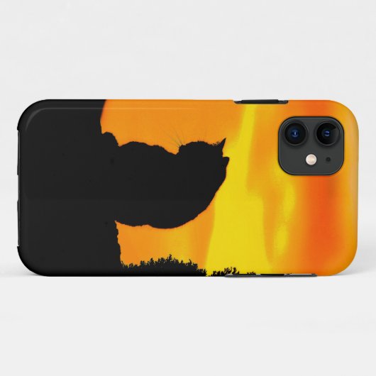 Cat Sunset Case-Mate iPhone Case (Achterkant (horizontaal))