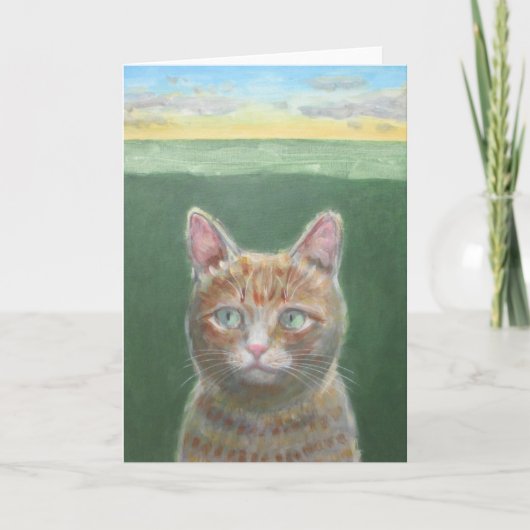 Cat Sunset Kaart (Voorkant)