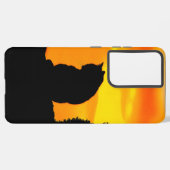 Cat Sunset Samsung Galaxy Hoesje (Linkerkant)