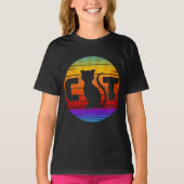 CAT  SUNSET T-SHIRT (Voorkant)