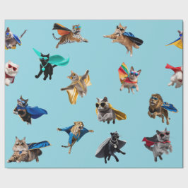 Cat Superheroes Cadeaupapier
