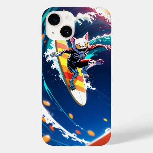 Cat Surf Case-Mate iPhone Case (Achterkant)