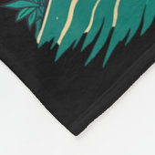 Cat Surfing Japanese _1 Fleece Deken (Hoek)