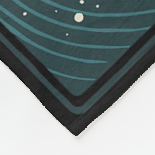 Cat Surfing Japanese _2  Fleece Deken (Hoek)