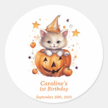 Cat Surprise in a Pumpkin: Verjaardagsfeestje Stic
