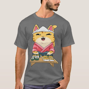 Cat Sushi Japans Anime T-shirt