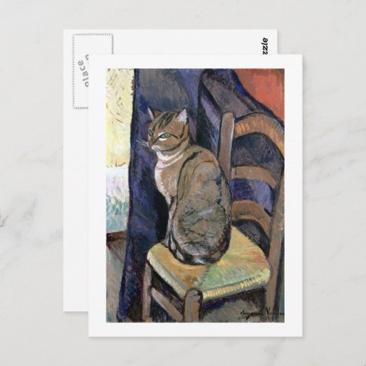 Cat, Suzanne Valadon Briefkaart (Voorkant / Achterkant)