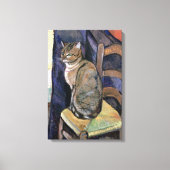 Cat, Suzanne Valadon Canvas Afdruk (Voorkant)