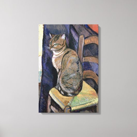Cat, Suzanne Valadon Canvas Afdruk (Voorkant)