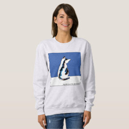 Cat sweatshirt blauw