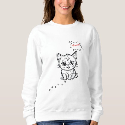 Cat sweatshirts trui (Voorkant)