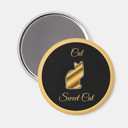 Cat Sweet Cat Magneet (Voorkant / Achterkant)