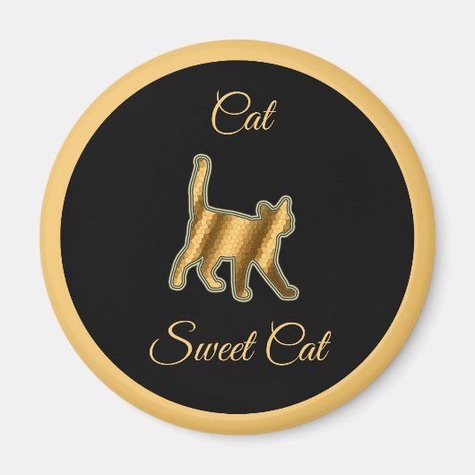 Cat Sweet Cat Magneet (Voorkant)