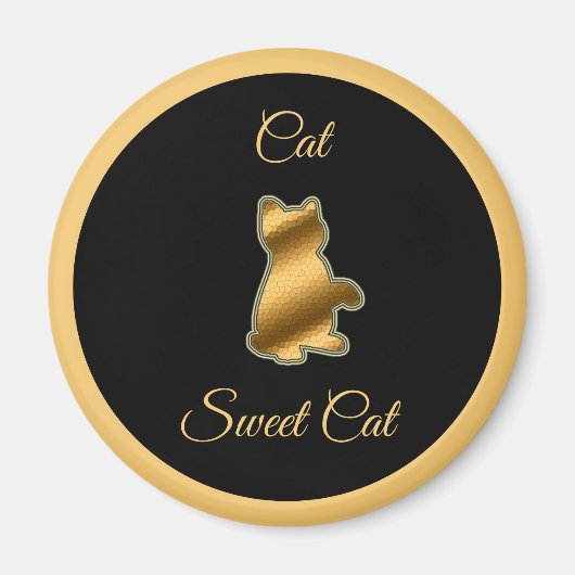 Cat Sweet Cat Magneet (Voorkant)