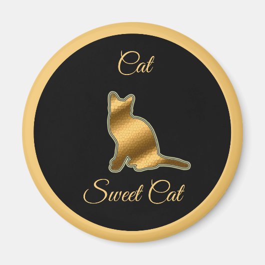 Cat Sweet Cat Magneet (Voorkant)