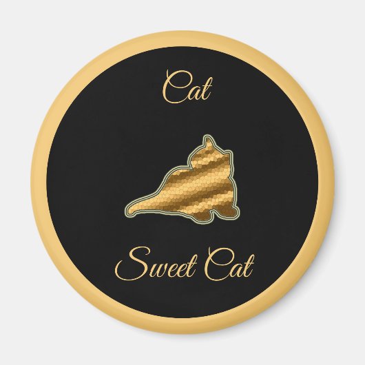 Cat Sweet Cat Magneet (Voorkant)