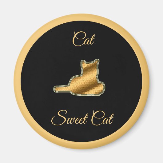 Cat Sweet Cat Magneet (Voorkant)