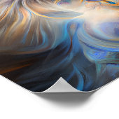 CAT-symmetrische kenmerken, gefocusseerde ogen, vo Poster (Hoek)