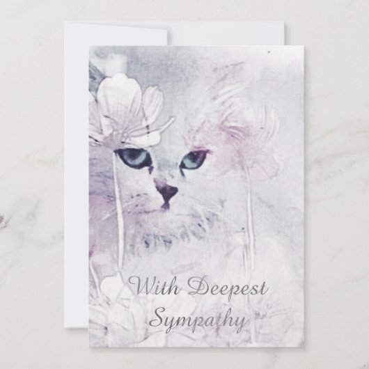 Cat Sympathcard Kaart (Voorkant)