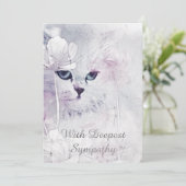Cat Sympathcard Kaart (Staand voorkant)