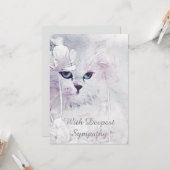 Cat Sympathcard Kaart (Voorkant / Achterkant in situ)