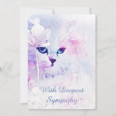 Cat Sympathcard Kaart (Voorkant)