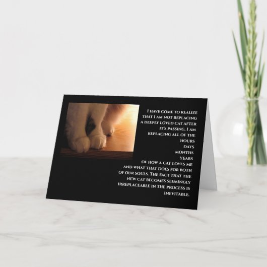 Cat-sympathie Kaart (Voorkant)