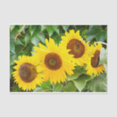 Cat Sympathie met zonnebloemen Tissuepapier (Voorkant)