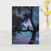 Cat Sympathie, verlies van katten Kaart (Gele Bloem)