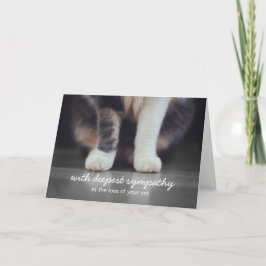 Cat Sympathy Bereavement Wenskaart Kaart