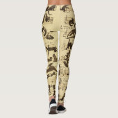 Cat Symphony, 1868 by Moritz von Schwind Leggings (Achterkant)